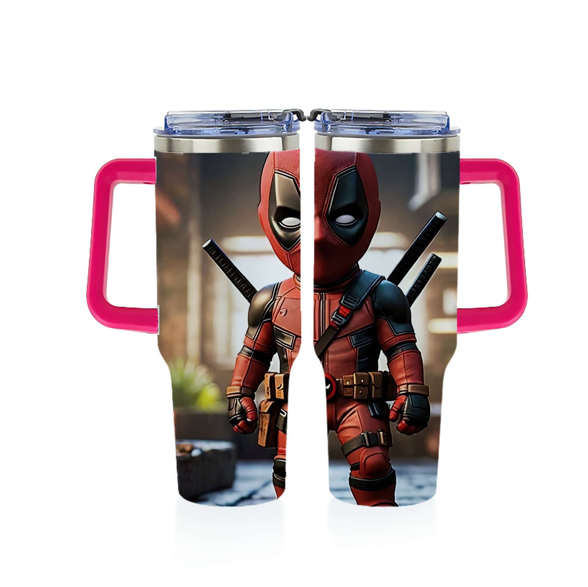 （画像用） Deadpool デッドプール 1200ｍLフルプリント車用タンブラー